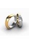 Modern Square-Shaped Gold Wedding Ring