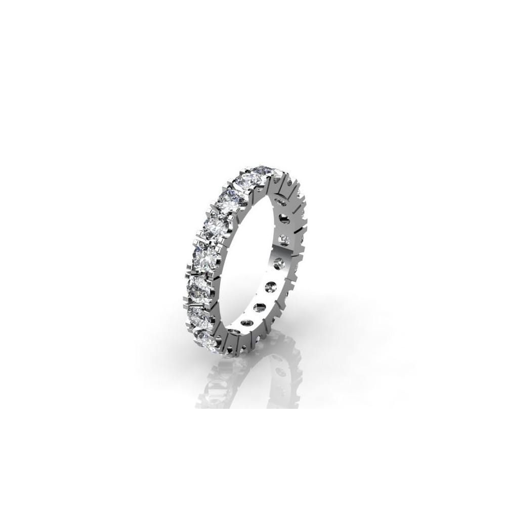 Современное обручальное кольцо с бриллиантами