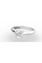 Кольцо для помолвки из белого золота 18К с бриллиантом