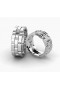 Link shape wedding ring with Diamonds