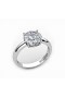 Illusion setting diamond engagement ring 
