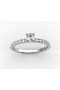 white gold engagement ring with 0.50ct diamond and 30 brilliants