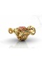 18k Gold Oval Shaped Ruby Gemstone Ring