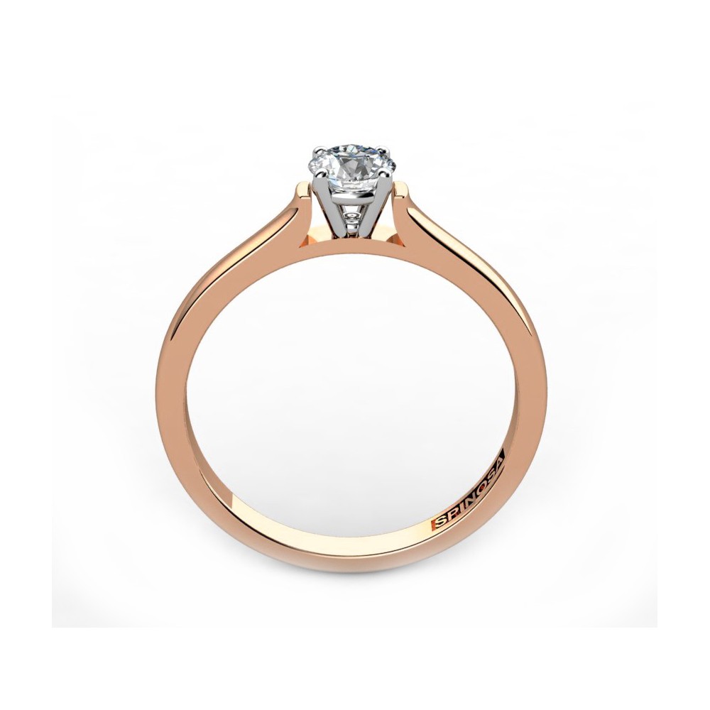 Кольцо для помолвки из золота 18К с бриллиантом