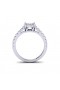 18K 28 diamond solitaire engagement ring