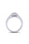 18K 28 diamond solitaire engagement ring