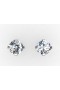 4 claws stud diamond earrings