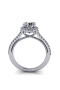 Diamond Engagement Ring with Heart Decoration