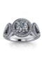 Vintage Style Diamond Ring with Halo