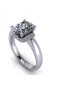 Diamond Oval cut Ring with Brilliants oration