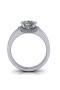Diamond Oval cut Ring with Brilliants oration
