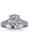 Diamond Ring With Four Claws Central Brilliant