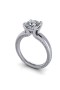 4 Claws Solitaire Ring with Diamonds 