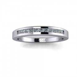 Wedding Ring Set Princess Cut Diamonds
