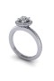 Solitaire Diamond Ring with Halo