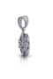 Vintage Style Diamond Pendant with doble Ring