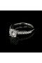 ENGAGEMENT RING WITH 1.06 CT. D COLOR CENTRAL DIAMOND