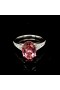 SOLITAIRE RING WITH CENTRAL PINK TOURMALINE STONE