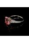 SOLITAIRE RING WITH CENTRAL PINK TOURMALINE STONE
