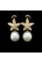 STARFISH EARRINGS WITH SOUTH SEA PEARLS