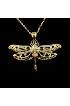 FILIGREE PENDANT WITH DRAGONFLY FIGURE