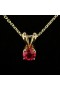 YELLOW GOLD PENDANT WITH RUBY