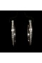 WHITE GOLD CREOLLA EARRINGS WITH DIAMONDS
