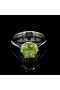 WHITE GOLD RING WITH CENTRAL PERIDOTE