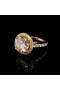 3,95 CT.DIAMOND RING WITH FANCY YELLOW HALO 