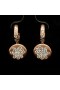 PINK GOLD EARRINGS WITH DIAMONDS