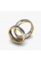 Attractive 2 Color 18k Gold Wedding Ring