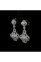 WHITE GOLD EARRINGS WITH DIAMONDS PAVÉ
