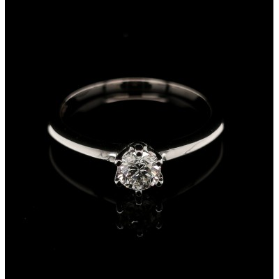 ENGAGEMENT RING WITH CENTRAL DIAMOND 0.40 CT.
