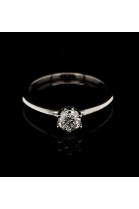 ENGAGEMENT RING WITH CENTRAL DIAMOND 0.40 CT.