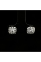 DIAMONDS EARRINGS WITH DOUBLE HALO DIAMONDS