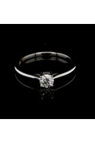 ENGAGEMENT RING WITH CENTRAL DIAMOND 0.35 CT.