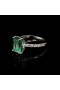 EMERALD RING WITH DIAMONDS