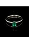 SOLITAIRE RING WITH EMERALD GEMSTONE