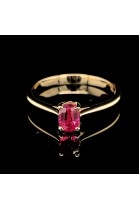 SOLITAIRE RING WITH RUBY GEMSTONE