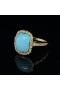 TURQUOISE RING WITH DIAMONDS