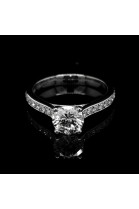 ENGAGEMENT RING WITH CENTRAL DIAMOND 1,10 CT.