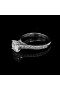 ENGAGEMENT RING WITH 1,10 CT.CENTRAL DIAMOND 