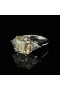 FANCY YELLOW DIAMOND ENGAGEMENT RING
