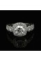 DIAMONDS ENGAGEMENT RING WITH HALO AND ACCENTS