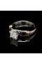 ENGAGEMENT RING WITH 0.50 CT. CENTRAL DIAMOND 0.50 CT.