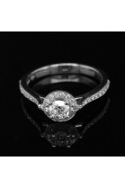 ENGAGEMENTE RING WITH 0.33 CT. CENTRAL DIAMOND