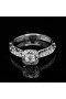ENGAGEMENT RING WITH CENTRAL AND ACCENT DIAMONDS