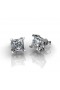 classic princess cut diamond stud earrings