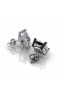 Classical Square-Shaped Diamond Earrings