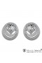 Designer Earrings with 2 Diamonds and 184 Brilliants